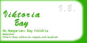 viktoria bay business card